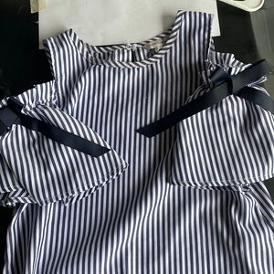 Girls cut out shoulder dress